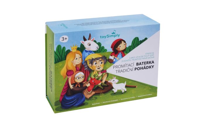 Dětská promítací baterka 4 tradiční pohádky