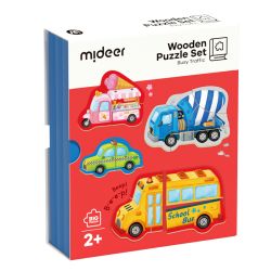 Moyens de transport – Puzzle en livre, 18 pièces