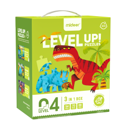 LEVEL UP! 04 - Dinosauři puzzle 3v1
