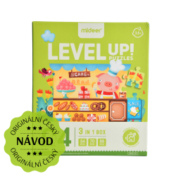 LEVEL UP! 04 - Pohádkové stavby puzzle 3v1 verze 2022